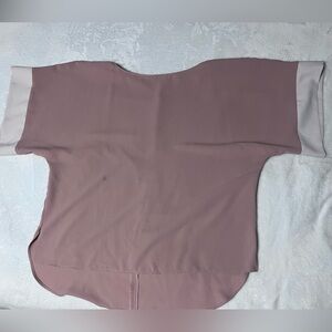 White and light brown Zara Blouse